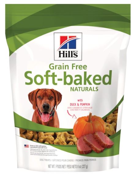 Hill's Science Diet Grain Free Soft-Baked Naturals with Duck & Pumpkin Dog Treats, 8oz