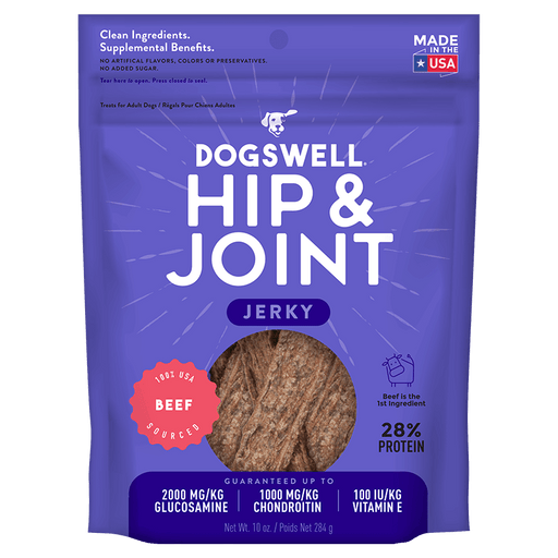 Dogswell Hip & Joint Jerky Treats, Beef, 10oz