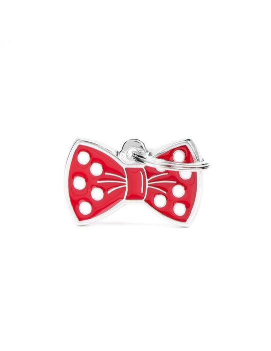 ID Tag Bow Tie Red