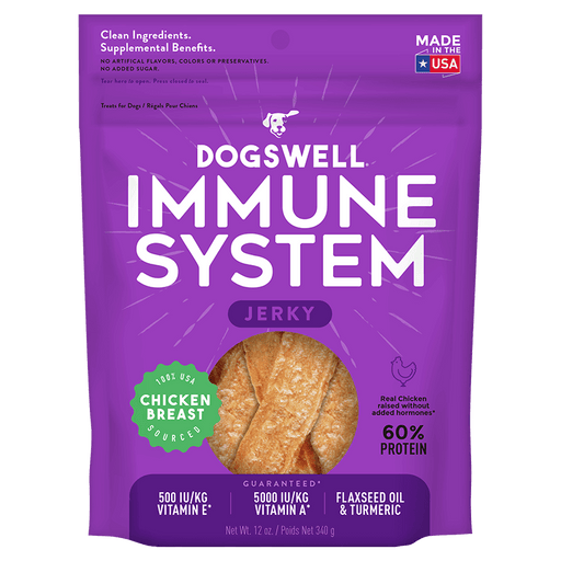 Dogswell Immune System Jerky Treats, Chicken Breast, 12oz