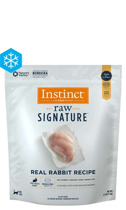 Instinct Raw Signature Frozen Medallions Real Rabbit Recipe