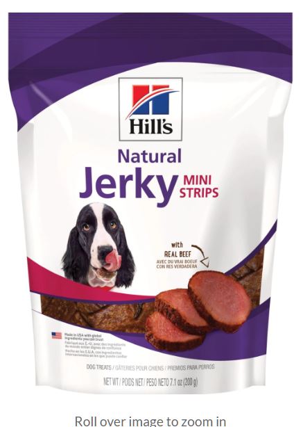 Hill's Science Diet Natural Jerky Mini-Strips with Real Beef Dog Treat, 7.1oz