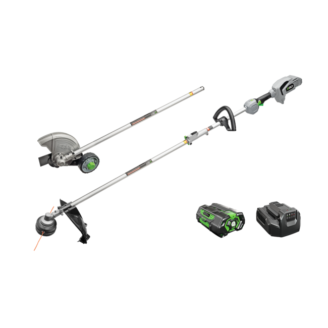 EGO Multi-Head Combo Kit - Power Head with String Trimmer & Edger Attachments - (5.0Ah Battery, Standard Charger)