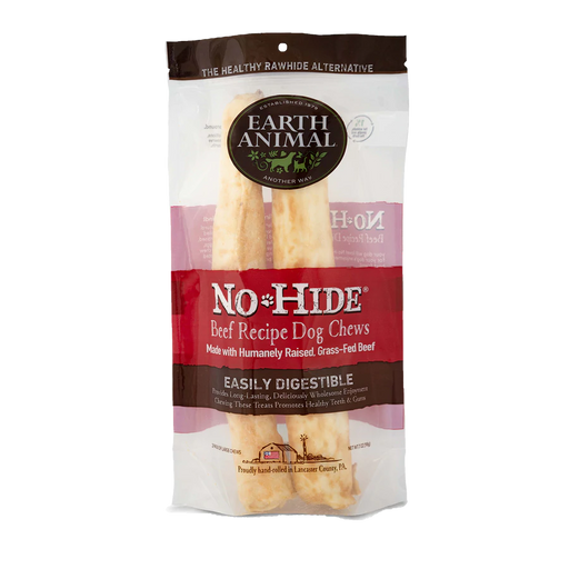 Earth Animal Beef No-Hide Wholesome Dog Chew 11" (2 pack)
