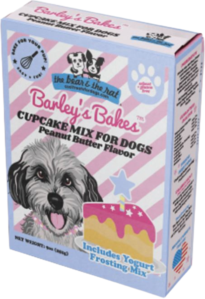 Cupcake Mix for Dogs, Peanut Butter with Yogurt Frosting, 9oz