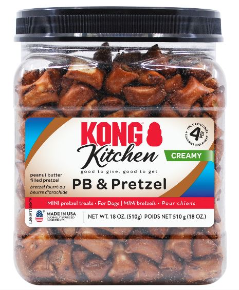 KONG Kitchen PB & Pretzels Dog Treats, 18oz