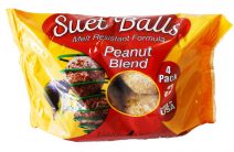 Peanut Blend Suet Balls – Wrapper 4 Pack, 1lb total