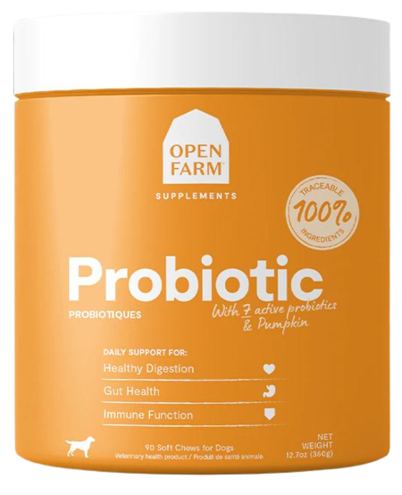 Open Farm Probiotic Supplement Chews for Dogs