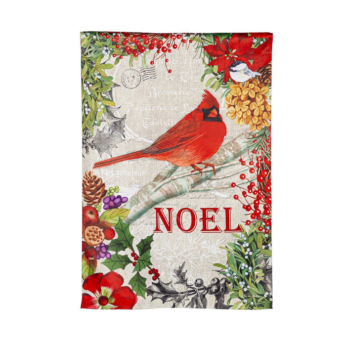 Christmas Meadow House Suede Flag