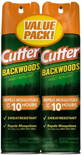 Cutter Backwoods Insect Repellent, 2-pack of 6oz aerosols