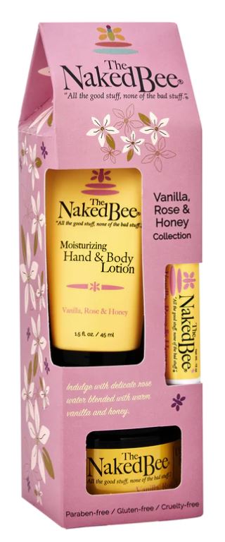 The Naked Bee, Vanilla, Rose & Honey Gift Collection