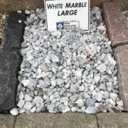 Stone Marble Chips, Large, 50lbs